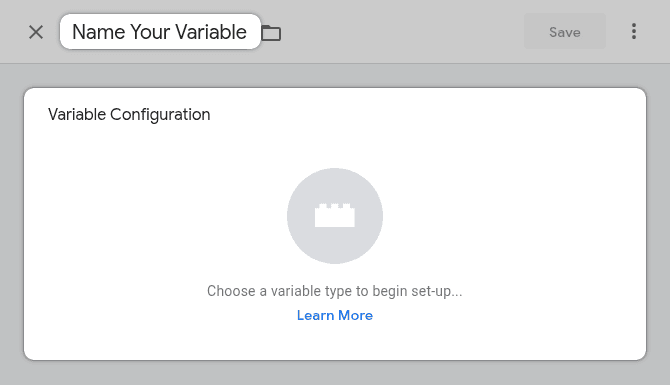 GTM Varialbe Name and Configuration