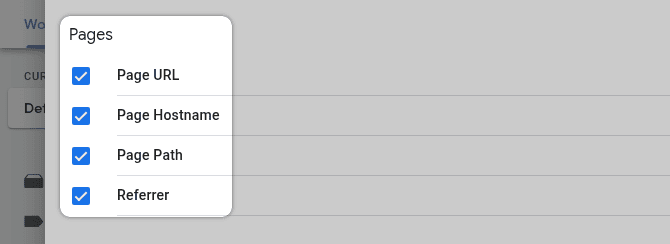 GTM Pages Build-In Variables
