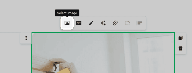 MailerLite change hero image