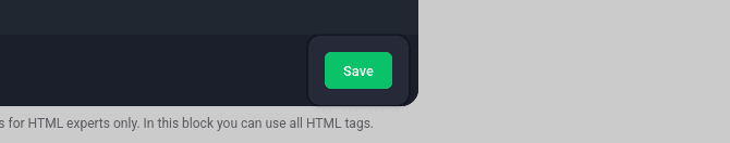 MailerLite save code block