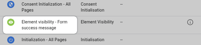GTM Select Trigger - Element Visibility