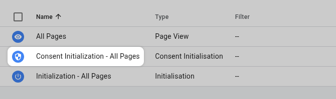 Consent Initialization - All Pages in GTM
