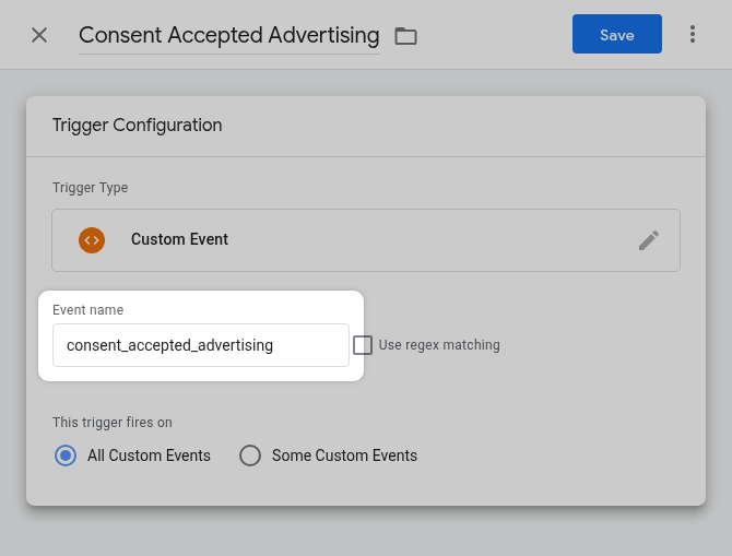 Custom event to trigger tag in GTM