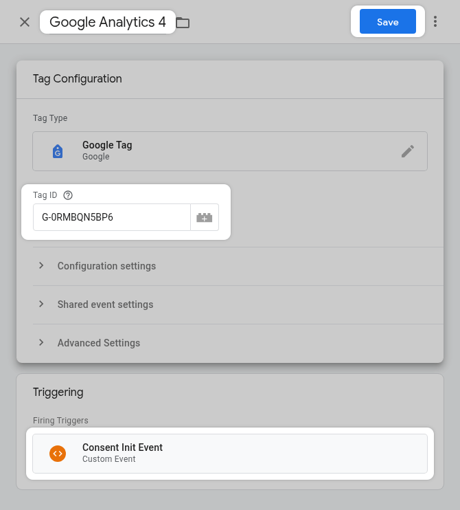 Trigger tag after default consent in Google Tag Manager