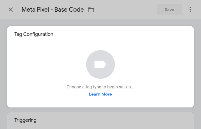 Tag Configuration in GTM