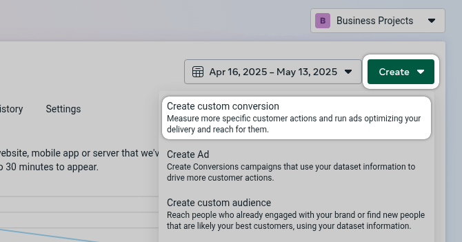 Create Custom Conversion for Meta Pixel